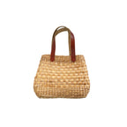 Handmade Water Hyacinth Bag N1 25×9×19 cm – natural woven shoulder tote by eQueen Handicraft