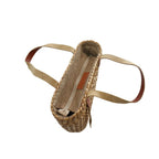 Bulrush flower woven bag styled as summer shoulder tote – eQueen Handicraft