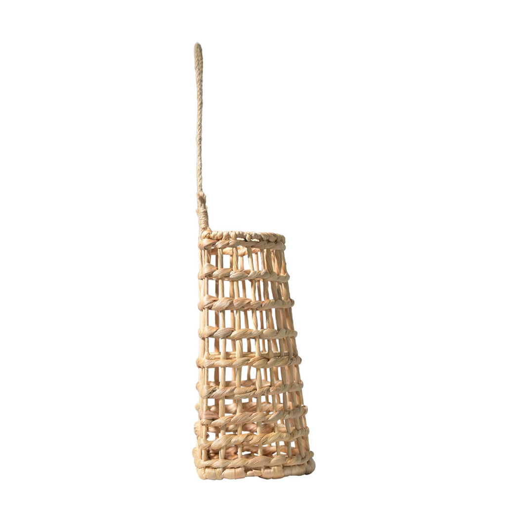 Water Hyacinth Hanging Basket – Handwoven Rustic Wall Decor