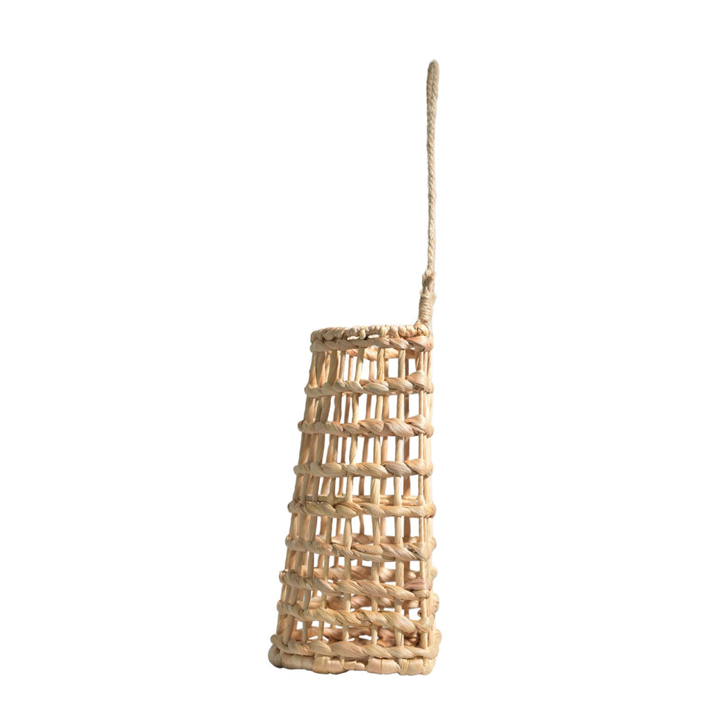 Water Hyacinth Hanging Basket – Handwoven Rustic Wall Decor