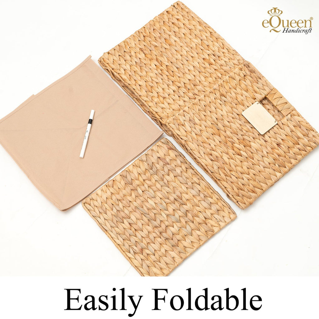 Handwoven water hyacinth pantry organiser basket – eQueen Handicraft