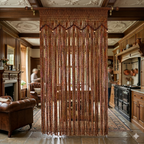 Brown Net Macrame Curtain – Handcrafted Heritage Texture for Elegant British Homes
