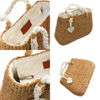 Eco-friendly water hyacinth braid tote bag for women – eQueen Handicraft