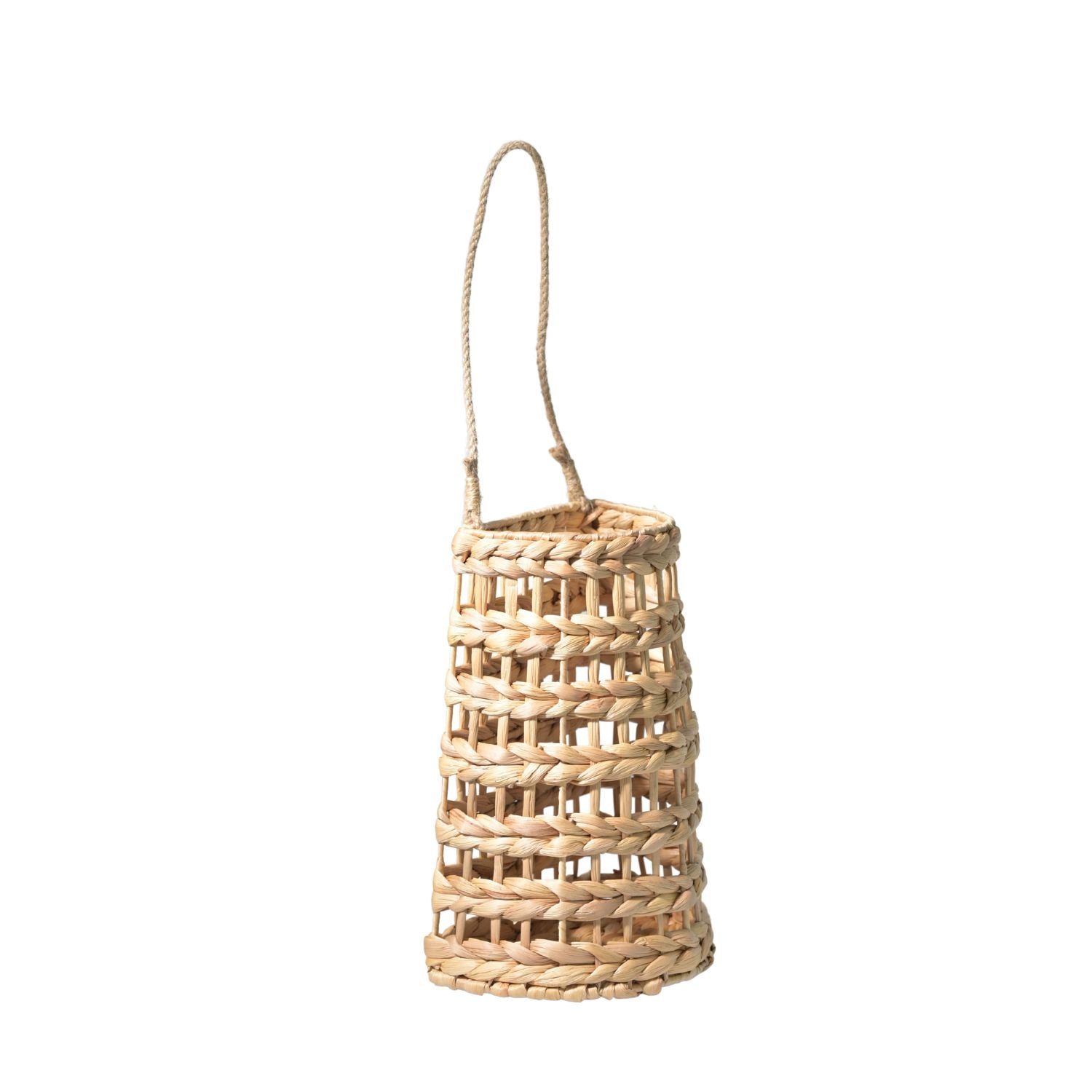 Water Hyacinth Hanging Basket – Handwoven Rustic Wall Decor